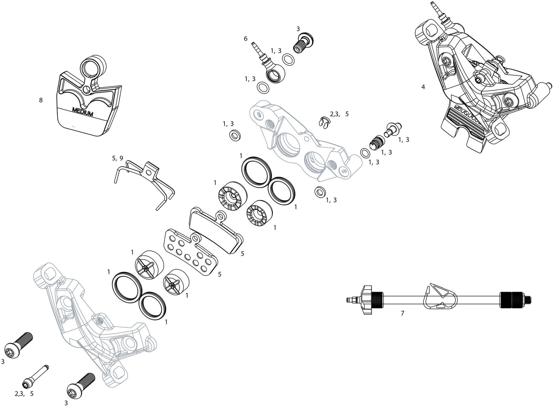 SRAM -Scheibenbremse G2 Ultim. Fr.black 950 mm