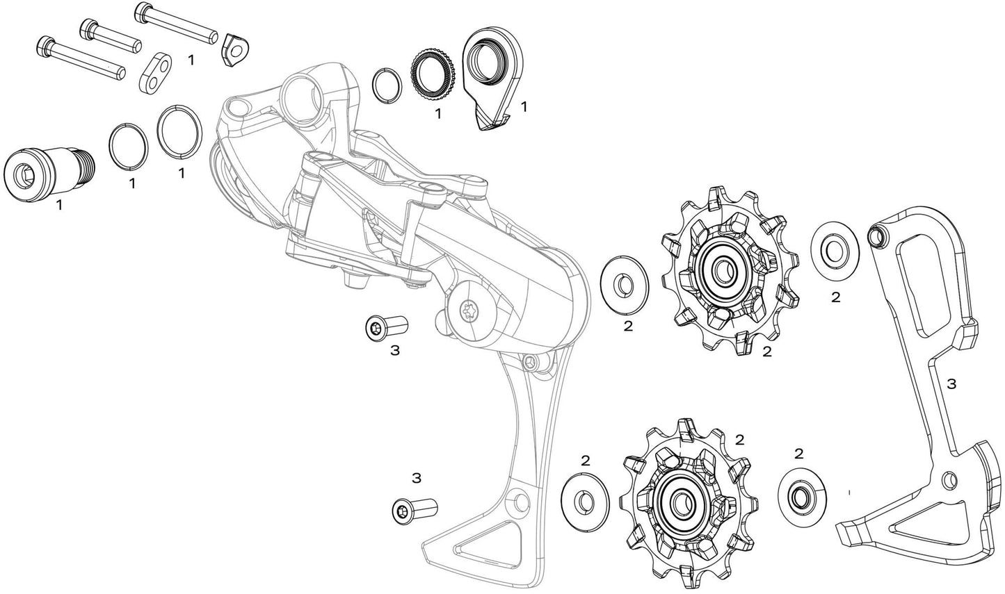 SRAM HINTERSAGE. GX DH Medium A3