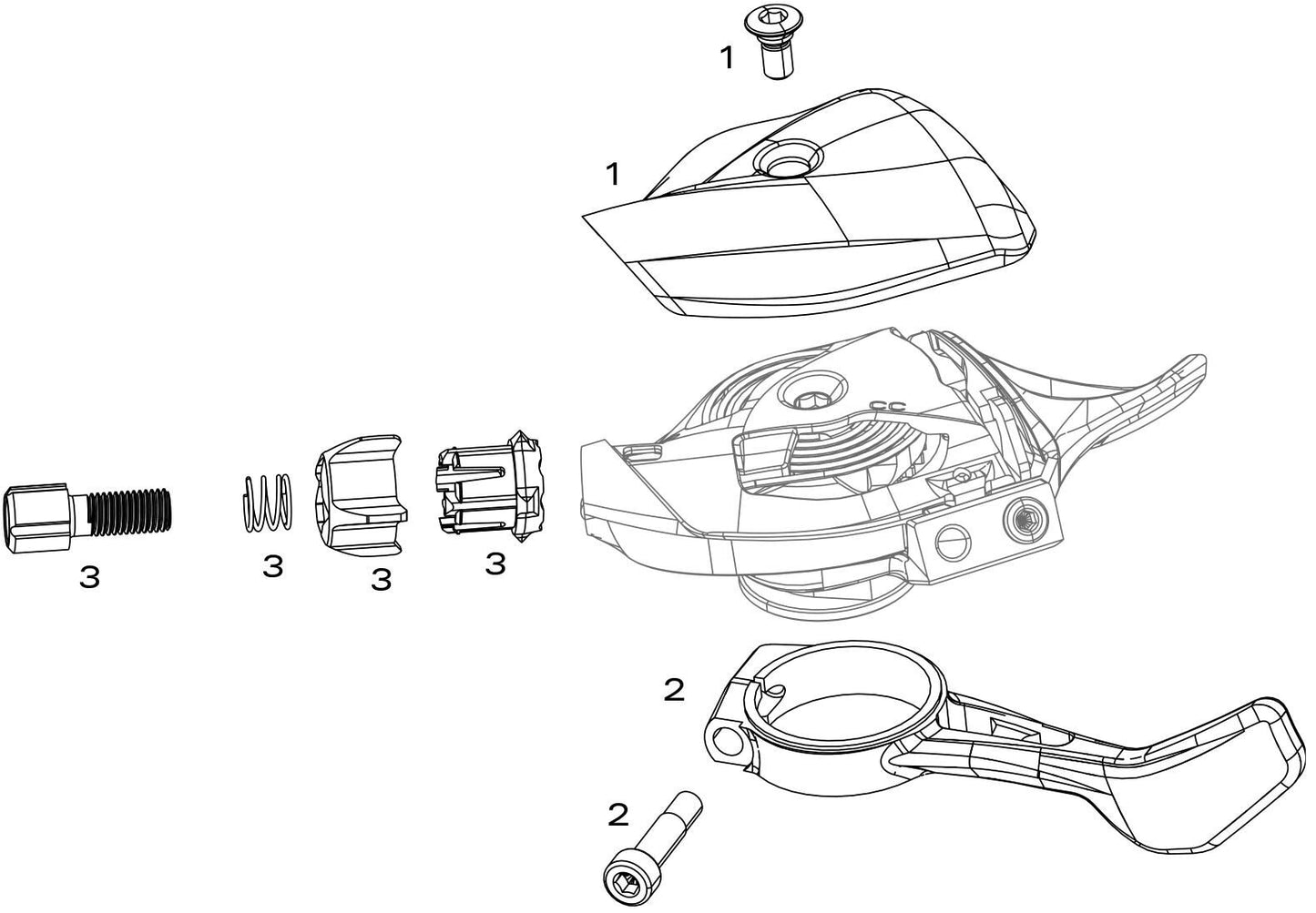 SRAM -Trigger x01 DH 7sp schwarz