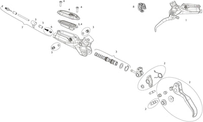 Sram Bremshebel Bremshebel mattschwarz