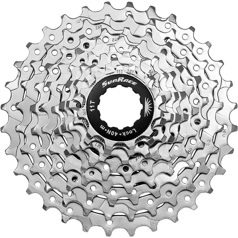 Spanninga Sunrace Kassette CSM96 9V 11-32T Neusilber (10 Stück)