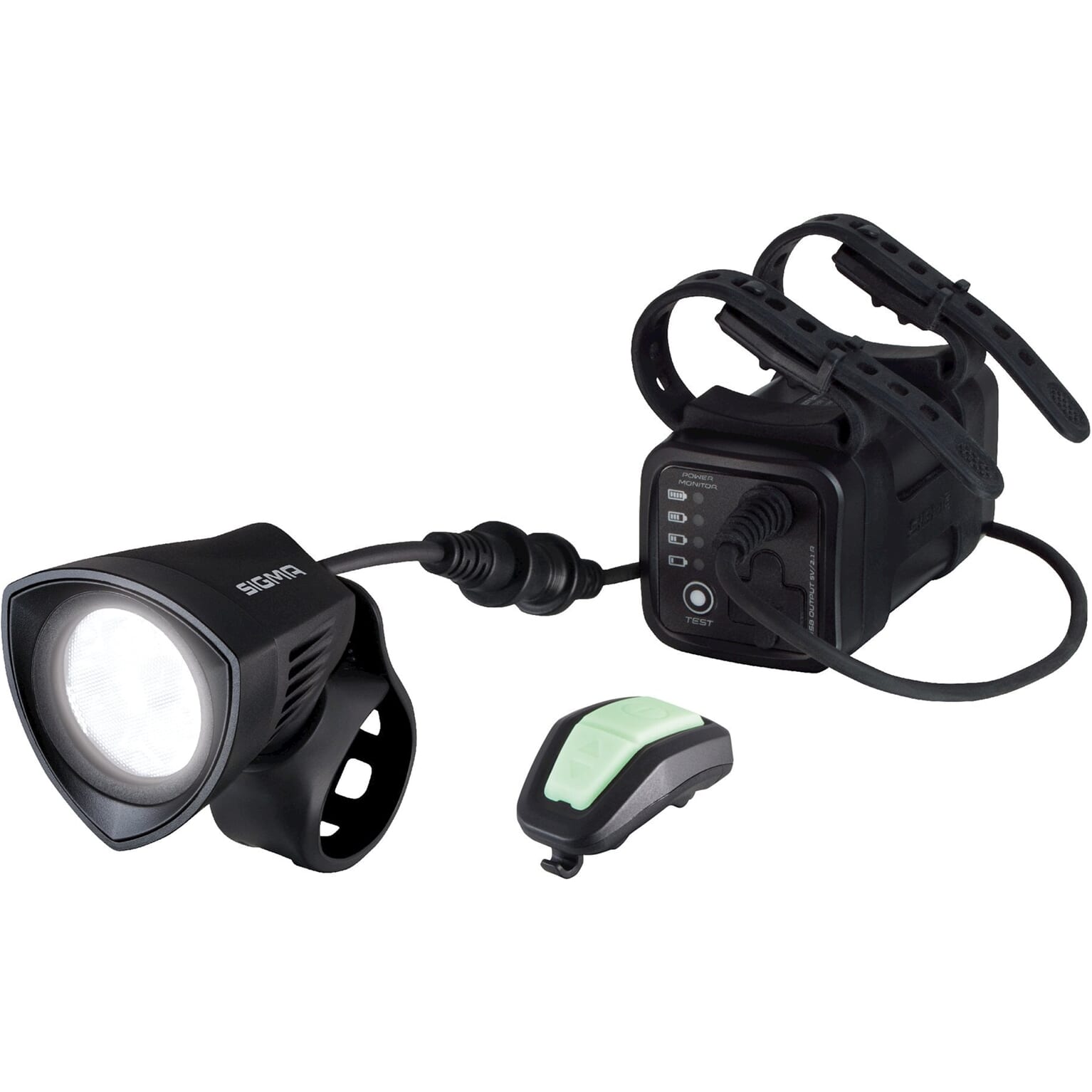 Sigma Buster 2000 Lumen Scheinwerfer Batterie Li-on Ladegerät Fernbedienung