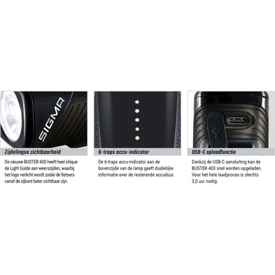 Beleuchtungsset Sigma Buster 400 USB + Buster Rl 80 Flash USB
