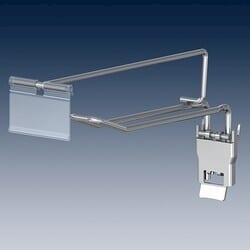 Perfowand Double Hook 20 cm mit Preisspannungschrom