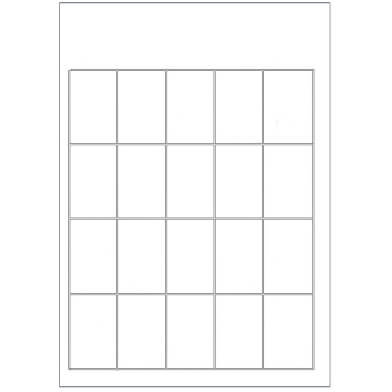 Preisschild A4 20 Karten pro Blatt