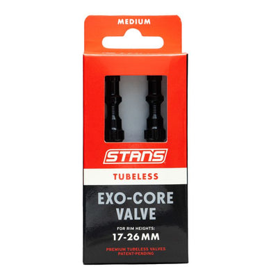 Stans Stans schlauchlose Exo-Core-Ventile – mittel – schwarz