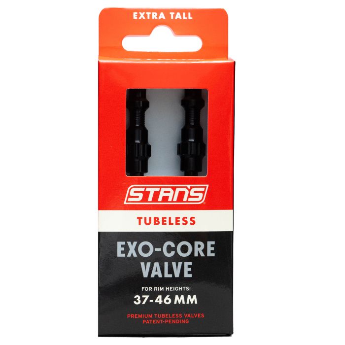 Stans Stans schlauchlose Exo-Core-Ventile – extra groß – schwarz
