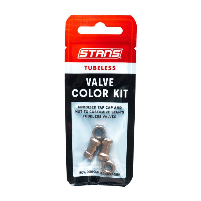 Stans Stans Tubeless-Ventil-Farbset – Kupfer