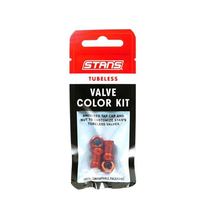 Stans Stans Tubeless-Ventil-Farbset – Orange