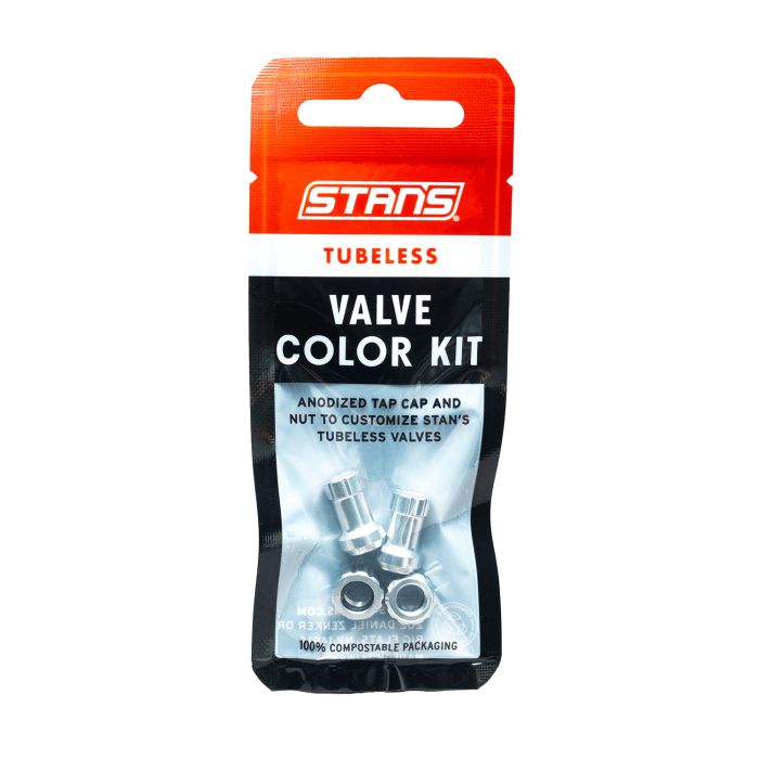 Stans Stans Tubeless-Ventil-Farbset – Silber
