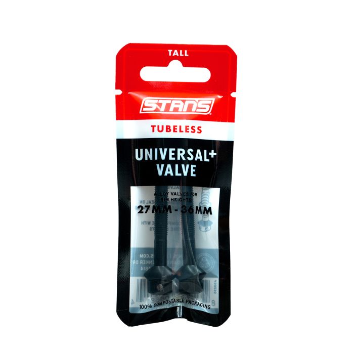 Stans Stan's Tubeless Universal+ Ventile – groß – schwarz