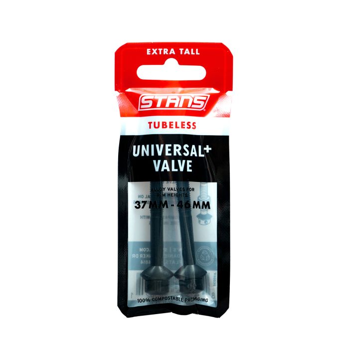 Stans Stan's Tubeless Universal+ Ventile – extra groß – schwarz