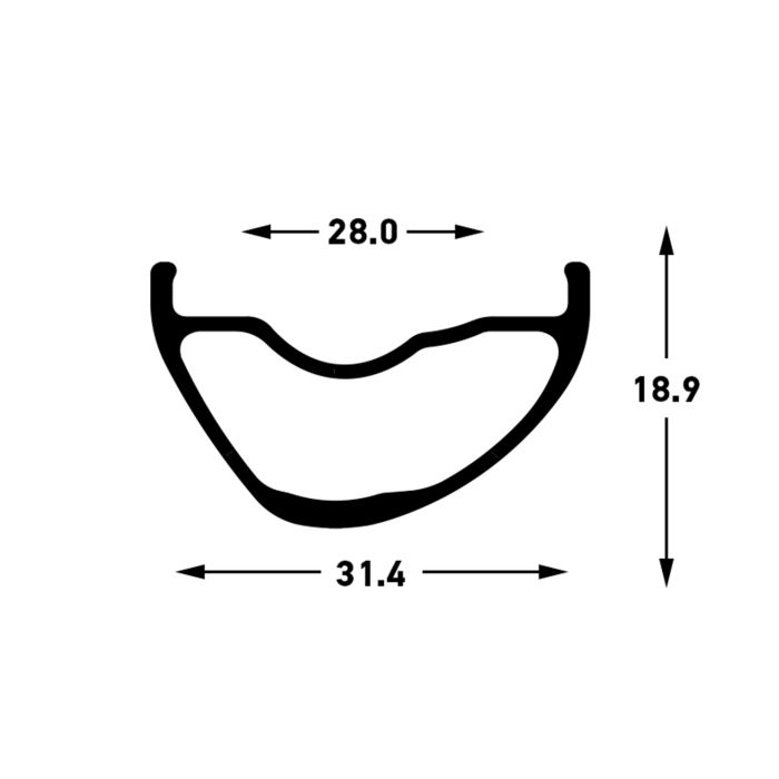 Stan's Stan's Arch MK4 Felge - 29'' - 32h - Schwarzgrau