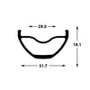 Stan's Stan's Arch S2 Felge - 29'' - 32h - Schwarzgrau