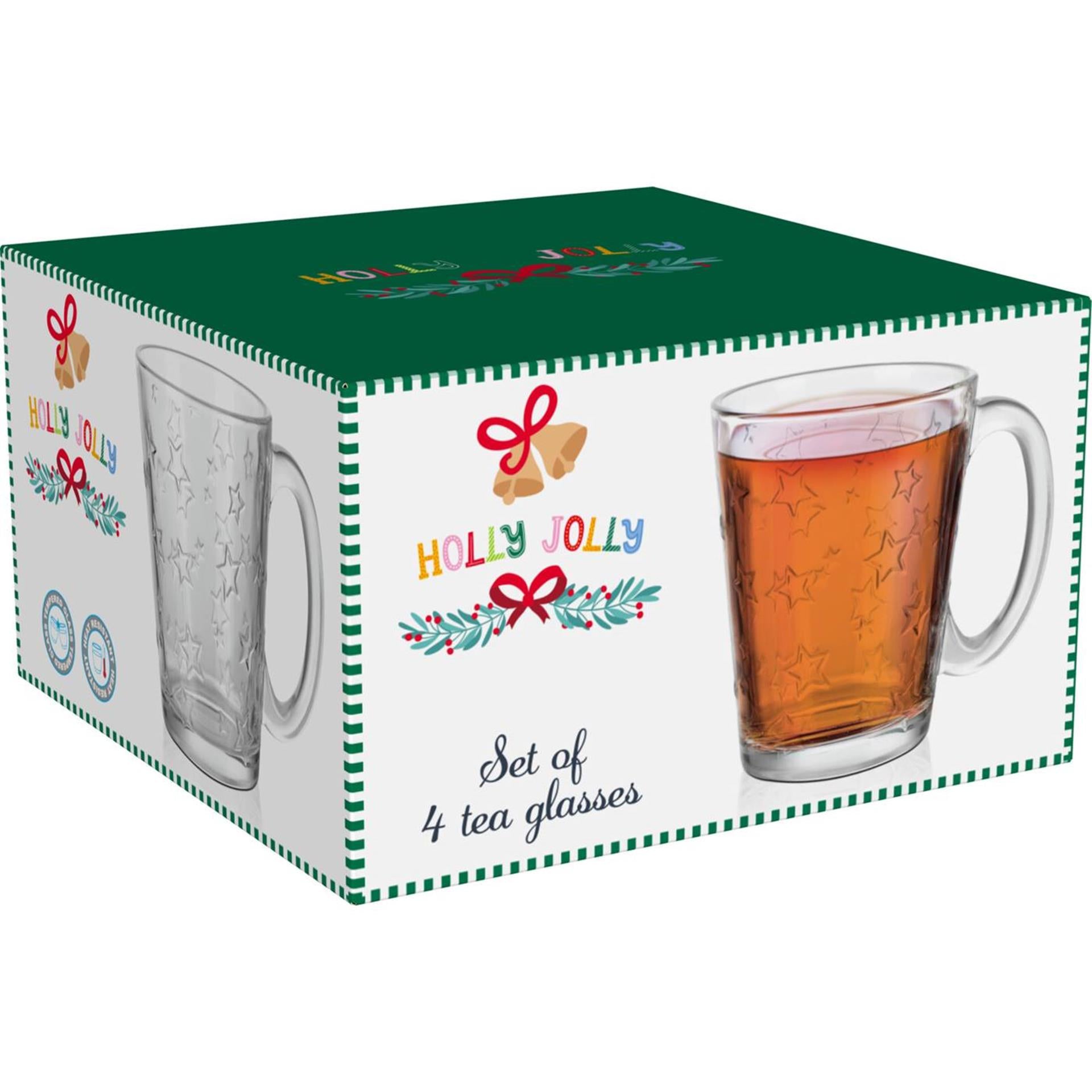 Teeglas gehärtetes Glas 300ml Set 4tlg