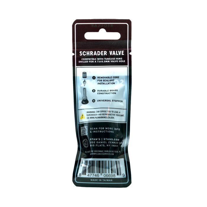 Stans Stan's Ventilschaft (Paar) – Universal, Schrader, 10 mm Basis – 32 mm