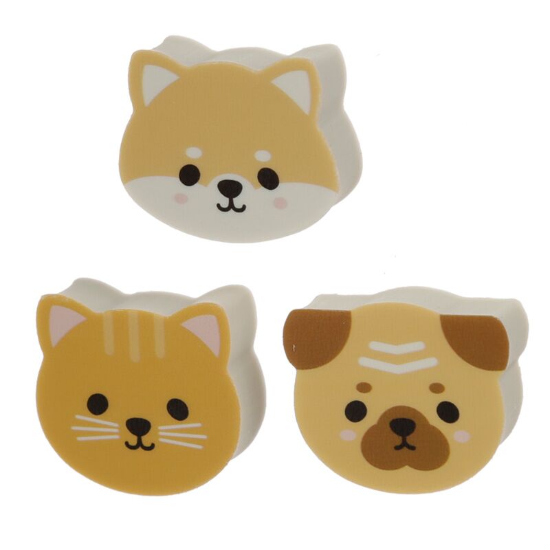Set von 3 Adoramals Pug Kat Shiba Inu Gummen