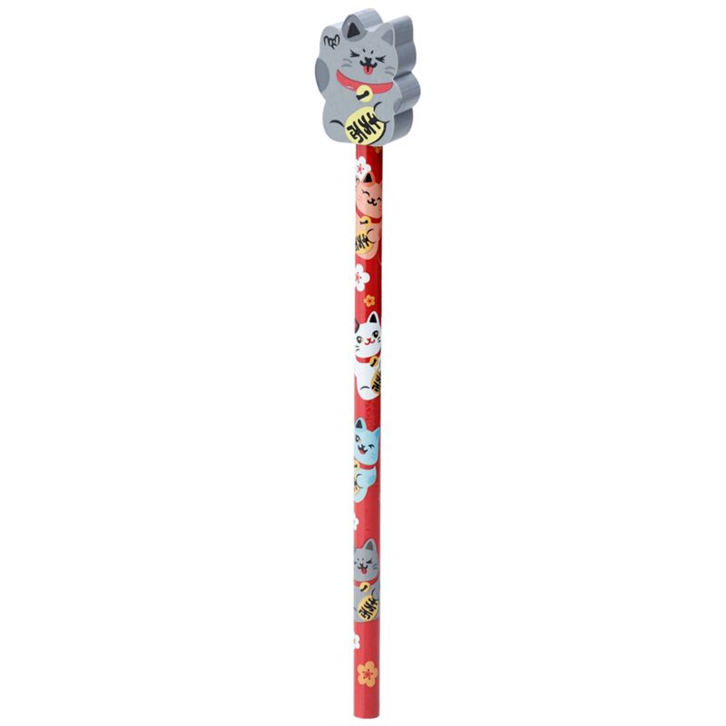 Maneki Neko Glückskatze - Gummistift