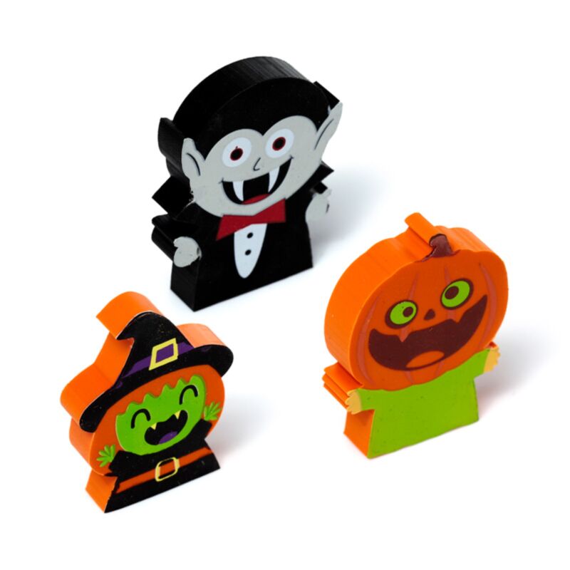 Set von 3 Hexen, Vampier Kürbis Gummen
