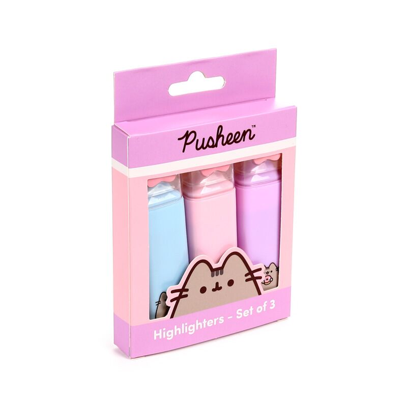 Pusheen the Cat Cap Highlighter-Set, 3 Stück