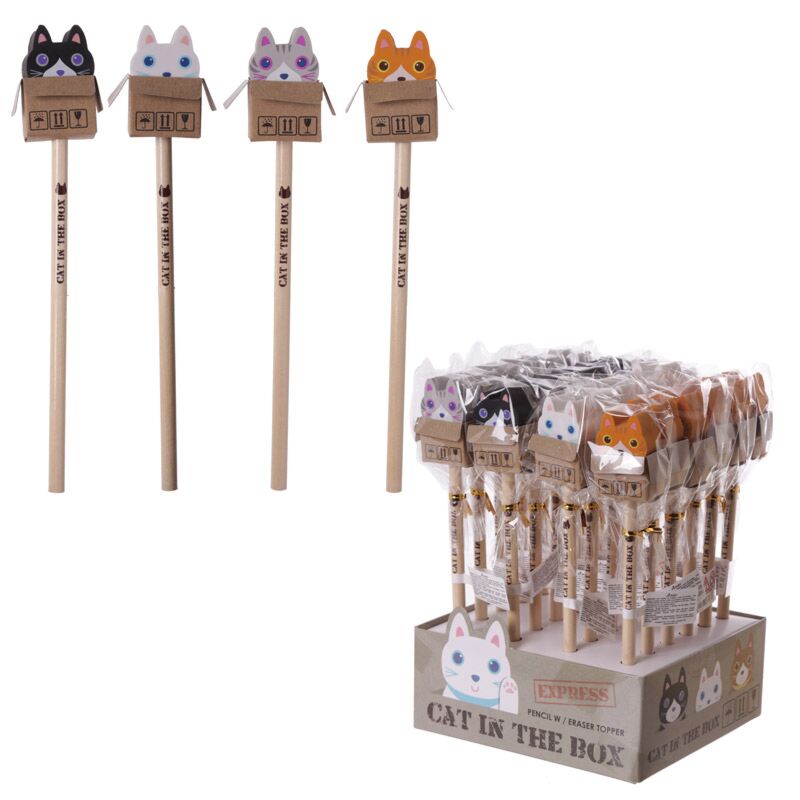 Katze in Box - Zahnfleischstift