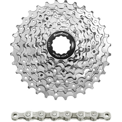 Spanninga Sunrace Combipack CSM96 9V 11-32T mit Kette CNM94