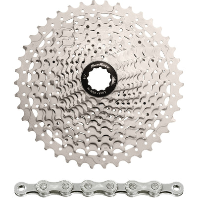 Spanninga Sunrace Combipack CSMS3 10V 11-40T mit Kette CN10A