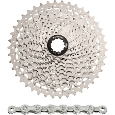 Spanninga Sunrace Combipack CSMS3 10V 11-42T mit Kette CN10A