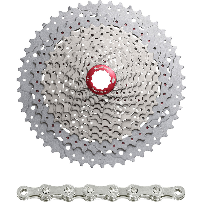 Spanninga Sunrace Combipack MX8 11V 11-46T mit Kette CN11A