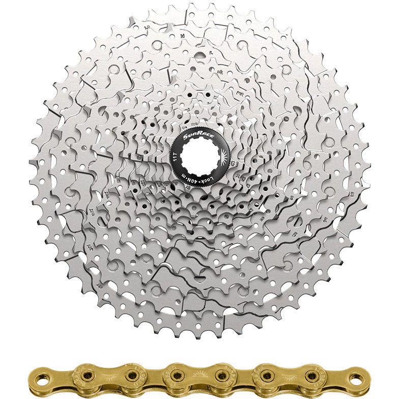 Spanninga Sunrace Combipack MZ933 12V 10-51T Micro mit Kette CN12Z