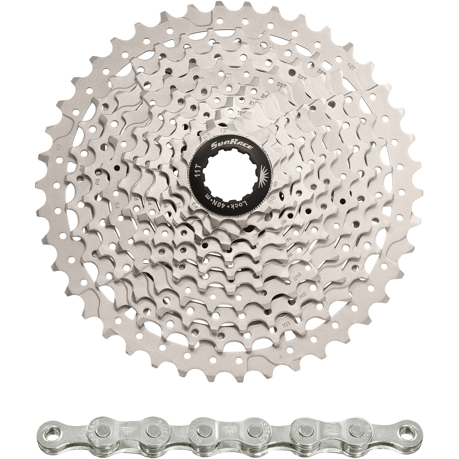 Spanninga Sunrace Kassette CSMS3 10V 11-42T Metallic (10 Stück)
