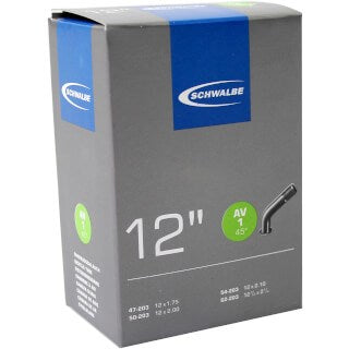Schwalbe Schlauch av1 12 Zoll 147 62-203 Ventil schräg 45° Grad
