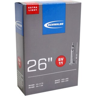 Schwalbe Inner Tube SV11 Extra Light 26 20 25-559 571mm 40mm Ventil
