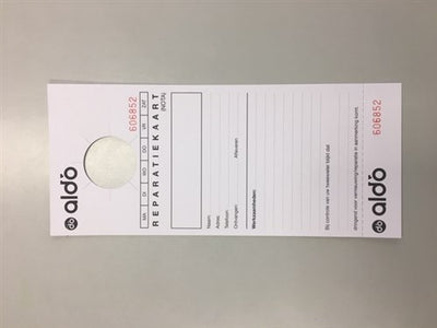 Aldo Reparaturkarten pak a 250