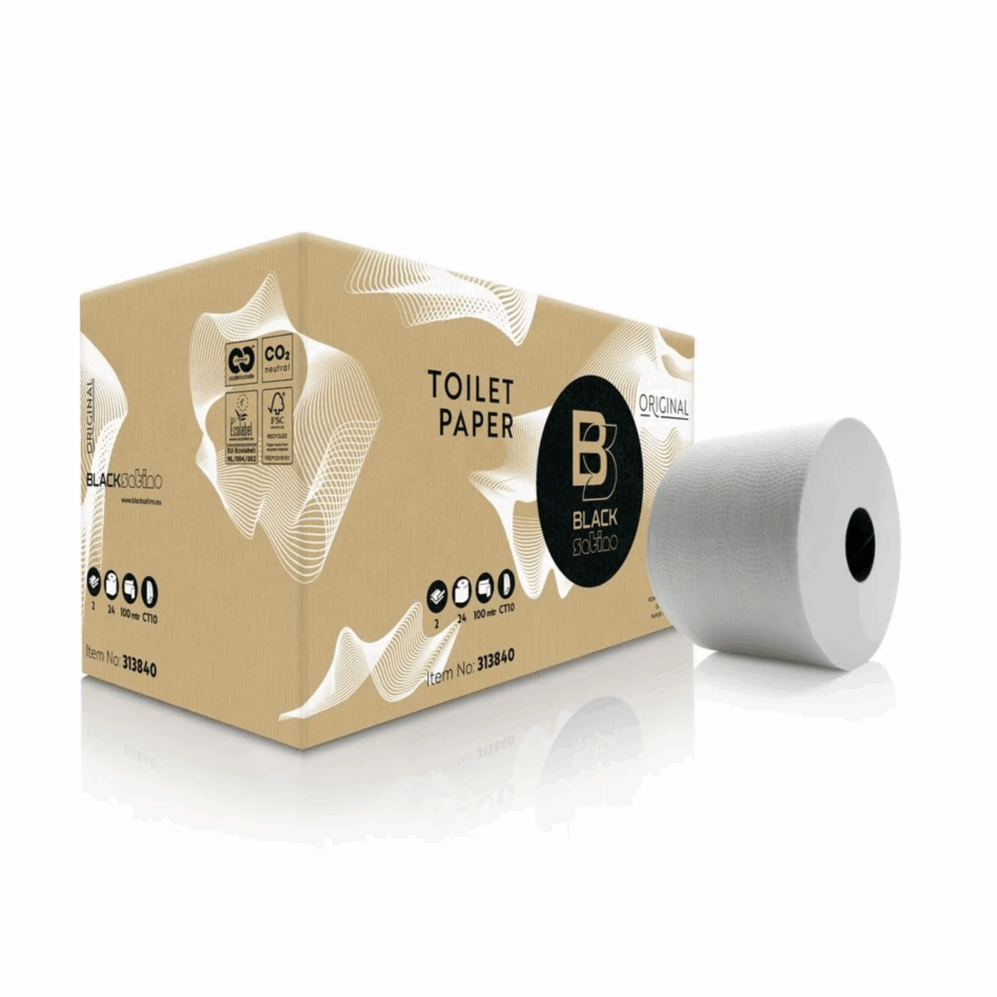 Satino Toilettenpapier Satino Black Box 24 Rollen ab 100 m