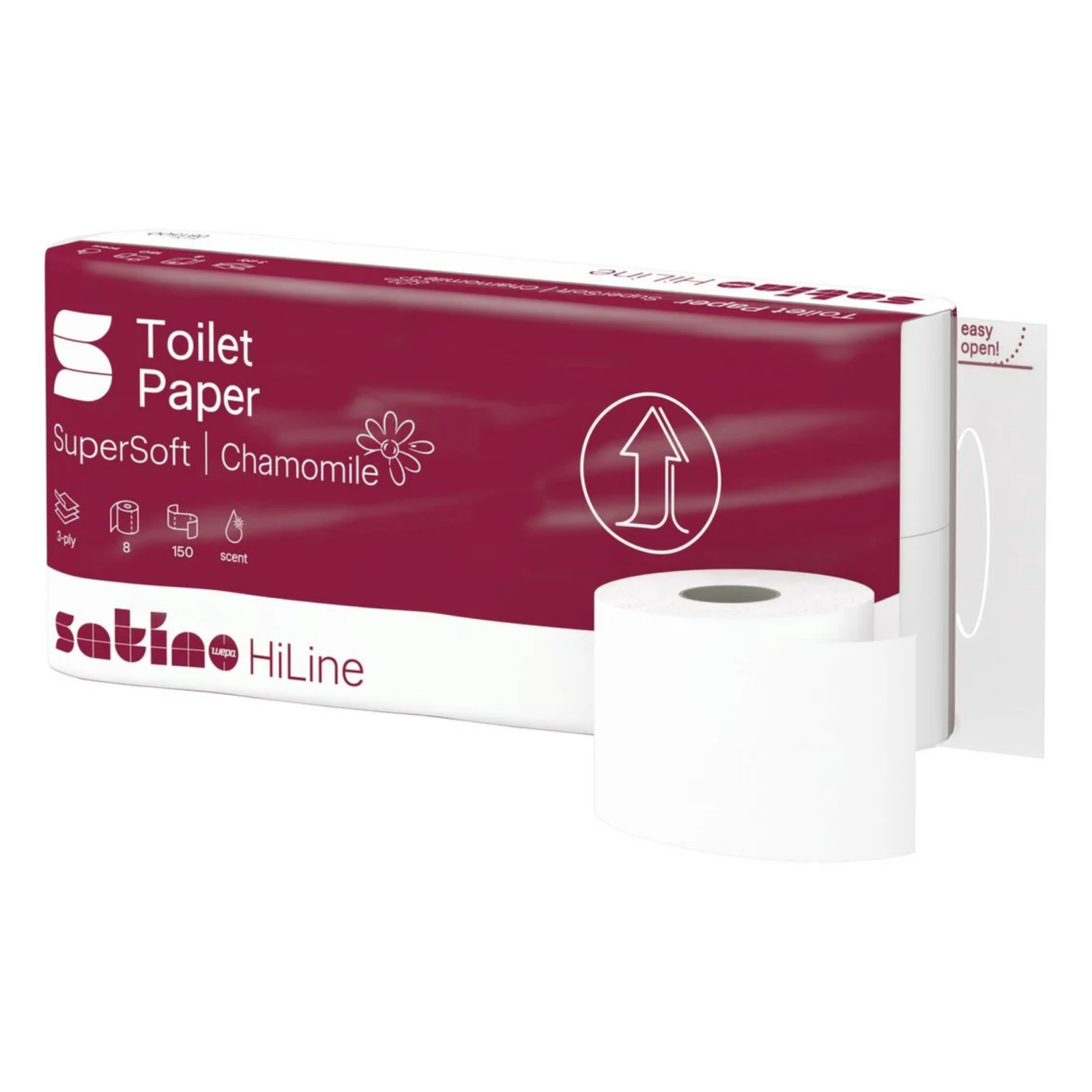 Satino Prestige Supersoft Toilettenpapier 3-lagig (8x150 Blatt)