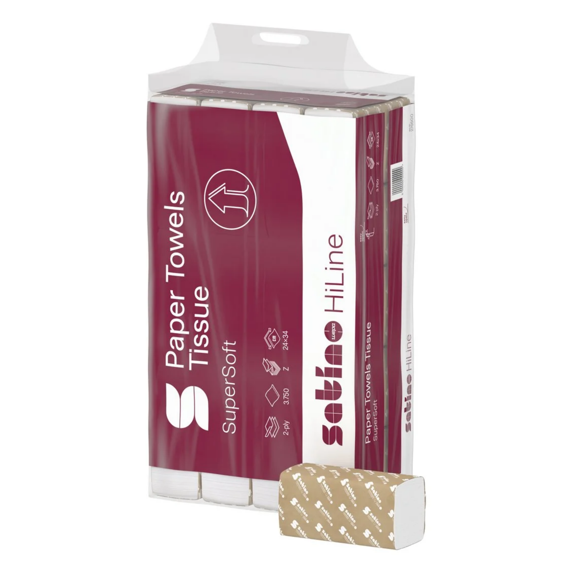 Wepa satino pt2 prestige Interfold-Handtuch 2 Lagen 20,6x32 cm (3000 Stück)