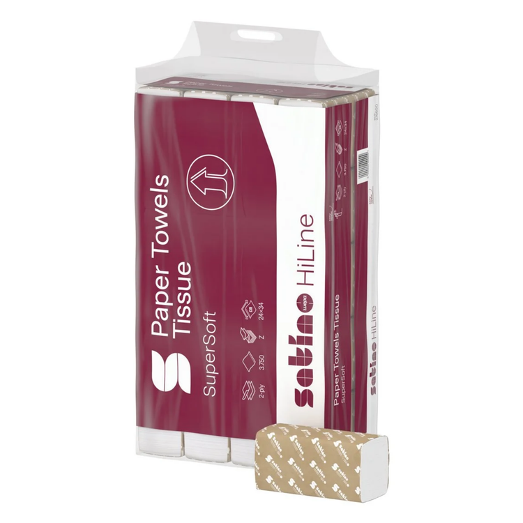 Wepa satino pt2 prestige Interfold-Handtuch 2 Lagen 20,6x32 cm (3000 Stück)