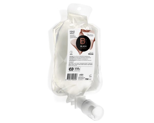 Satino schwarze Qlash-Schaumseifenkartusche (6x750ml)