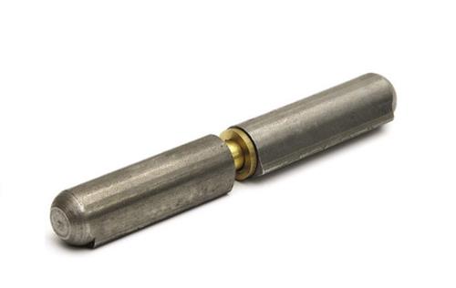 Anschweißscharnier flach 160x20mm aus blankem Stahl