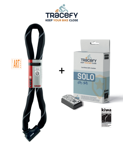Simson Bold 120 + Tracefy Solo-Sicherheitspaket