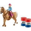 Schleich Farm World Barrel Racing mit Cowgirl