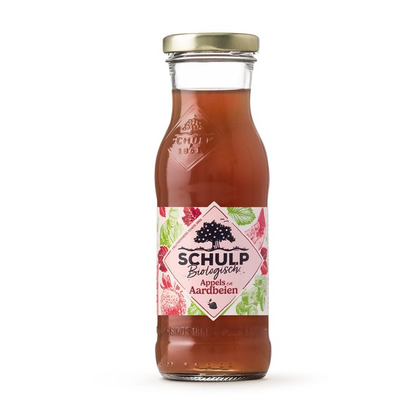 Jakobsmuschel-Apfel-Erdbeer-Saft Bio-Flasche (15x 20cl)