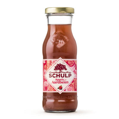Jakobsmuschel-Apfel-Erdbeer-Saftflasche (15x 20cl)