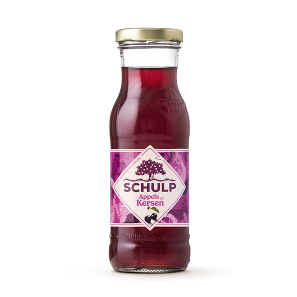 Jakobsmuschel-Apfel-Kirsch-Saftflasche (15x 20cl)