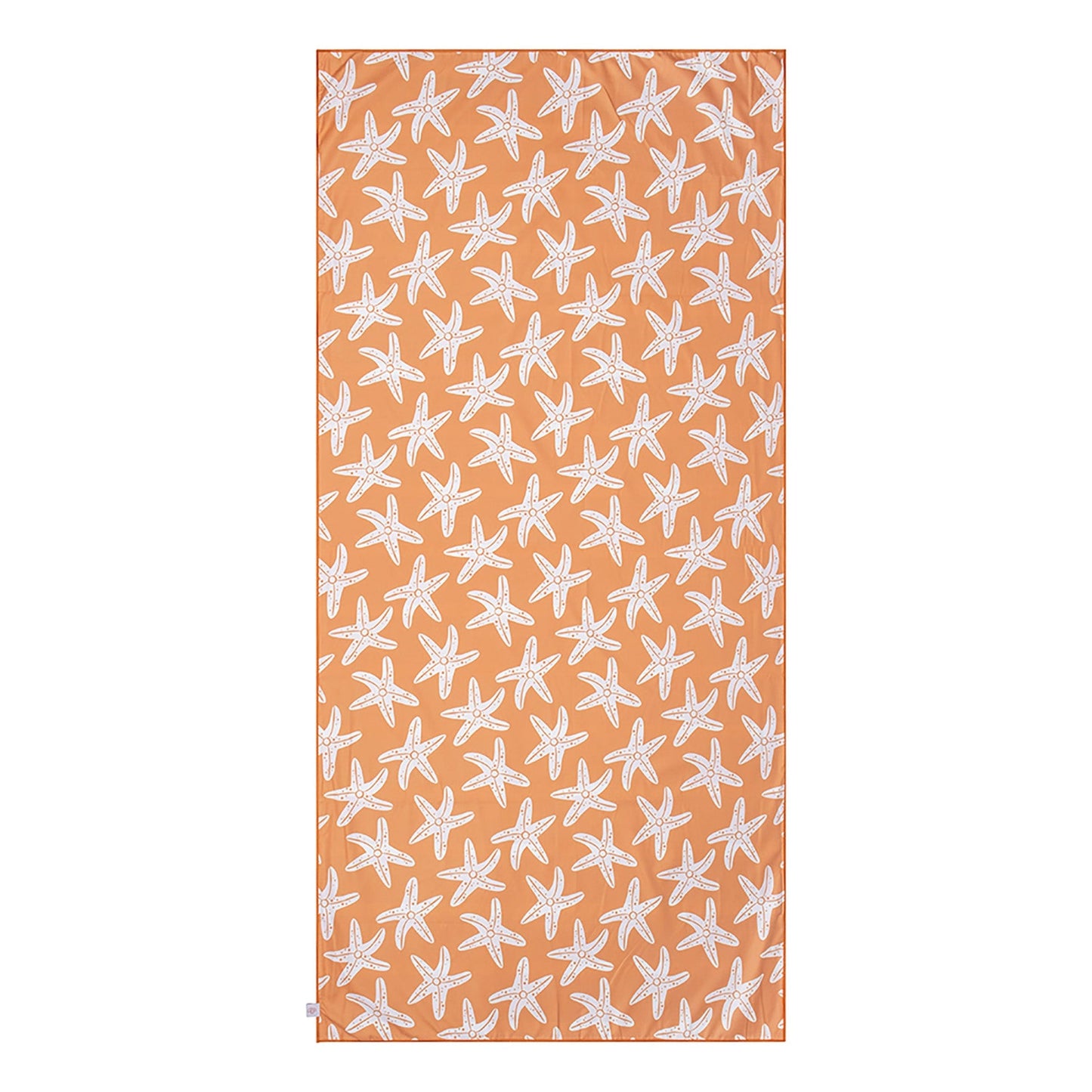 Seastar | Orangefarbenes Mikrofasel -Handtuch 180 x 90 cm