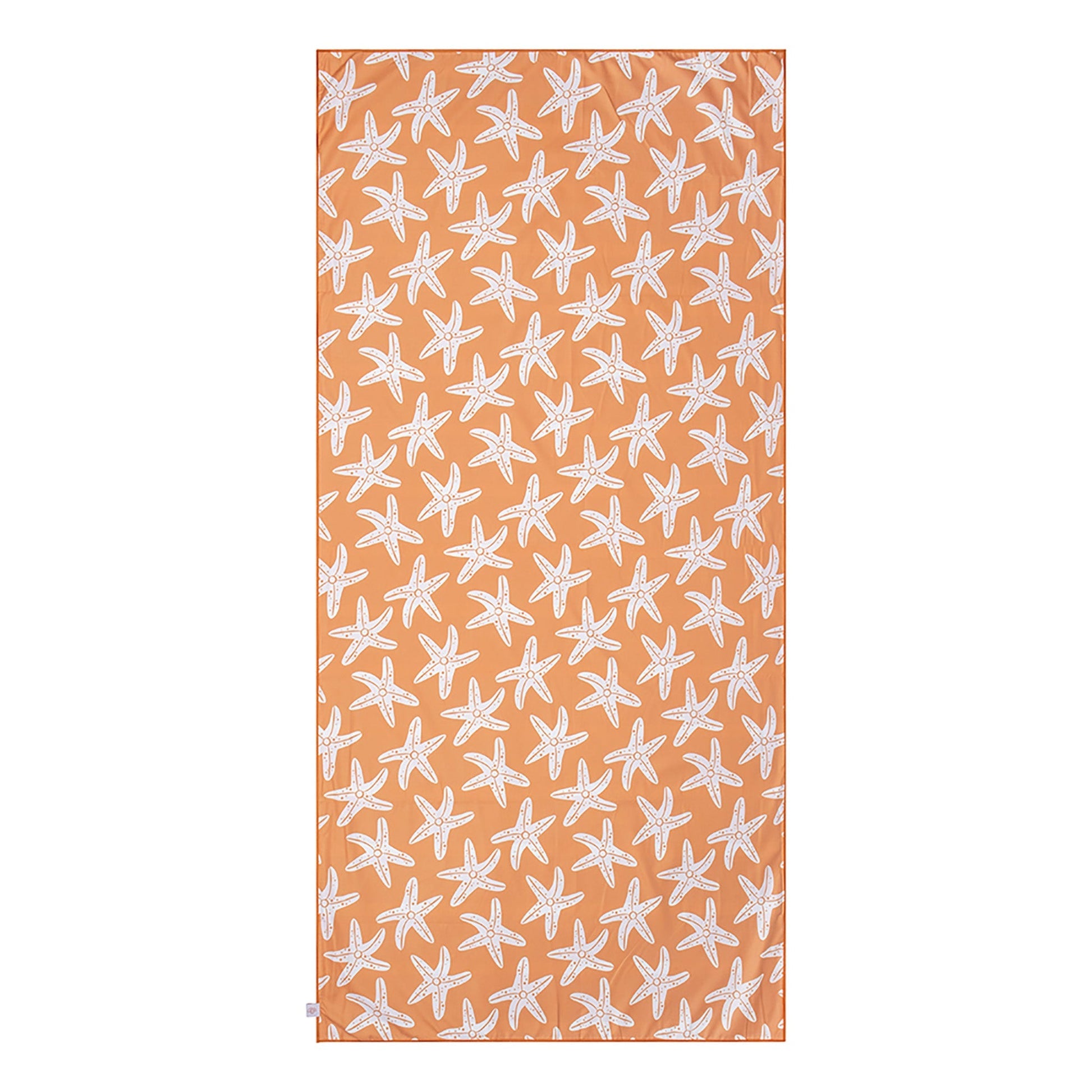 Seastar | Orangefarbenes Mikrofasel -Handtuch 180 x 90 cm