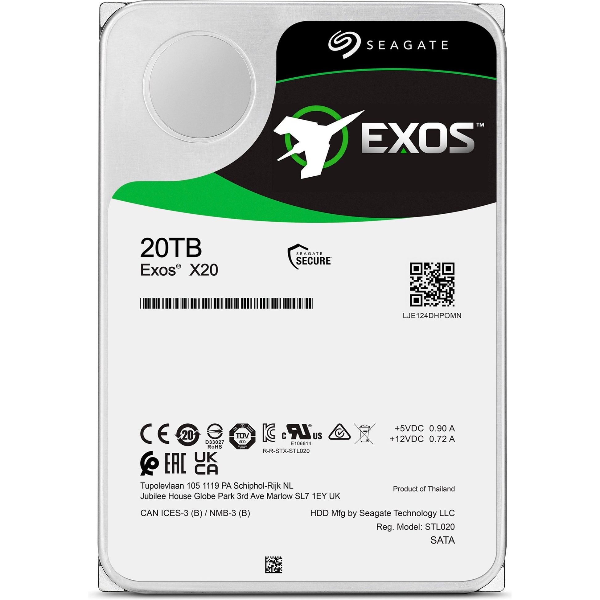 Seagate Exos x20, 20 TB