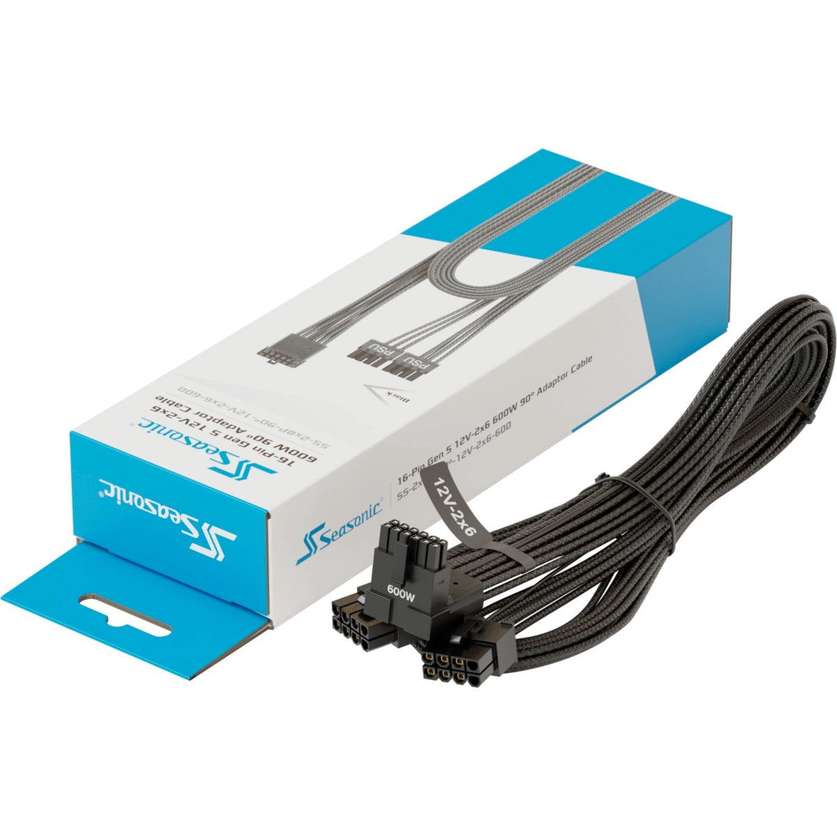 Seasonic Adapter Cable Gen 5 SS-2X8P 90 ° -12V-2x6-600