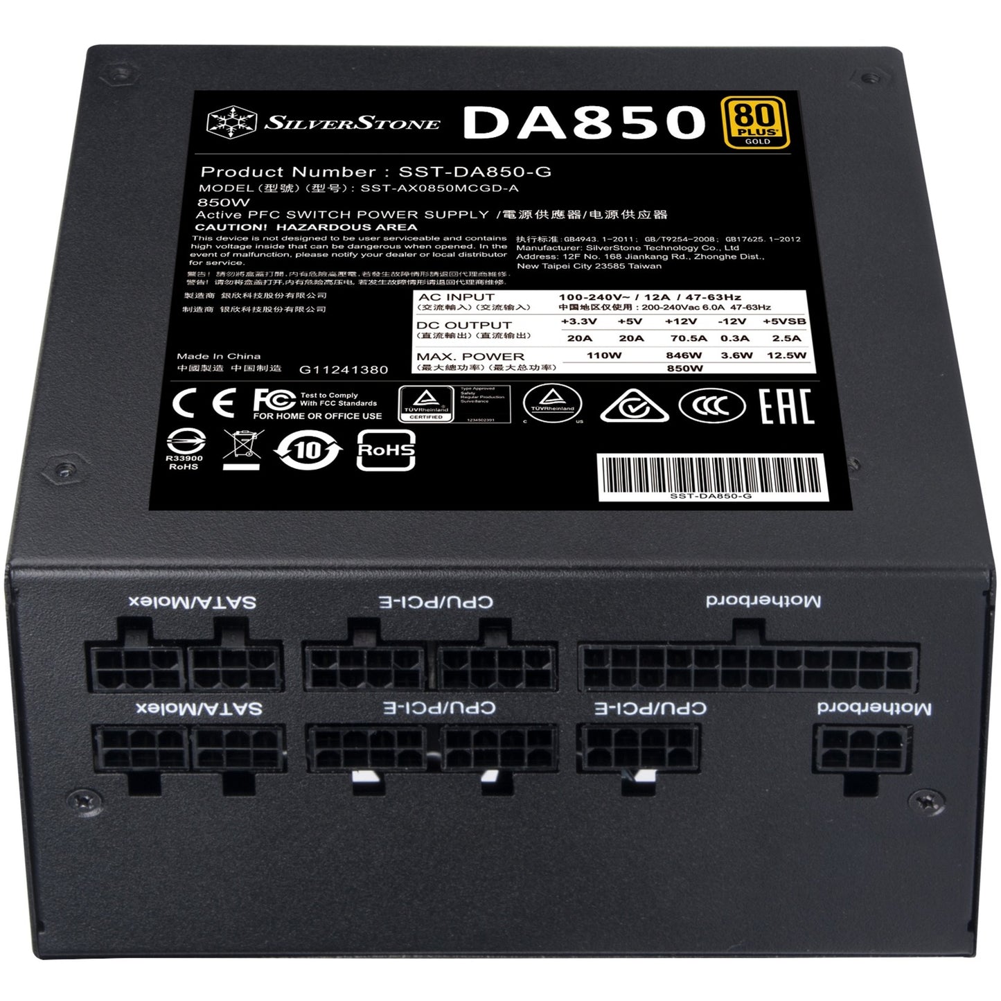 Silverstone SST-DA850-G, 850W